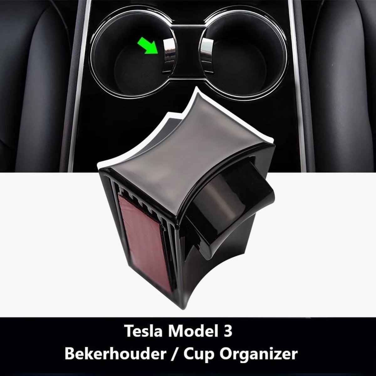 Tesla Model 3 Ensemble de porte-gobelet Console centrale Organisateur de  tasse