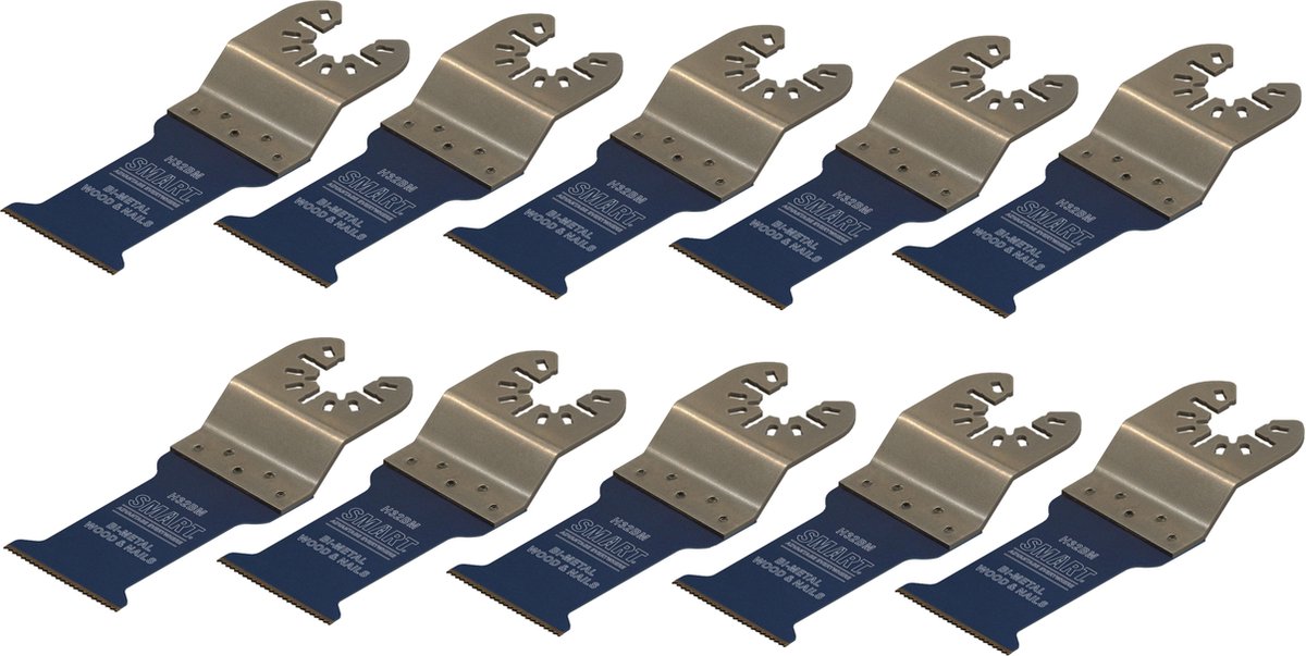 SMART Blades Bi-metaal Multitool Zaagblad - Hout/Non-ferro/Schroeven/Spijkers/Plastic - 32x51mm - 10 stuks