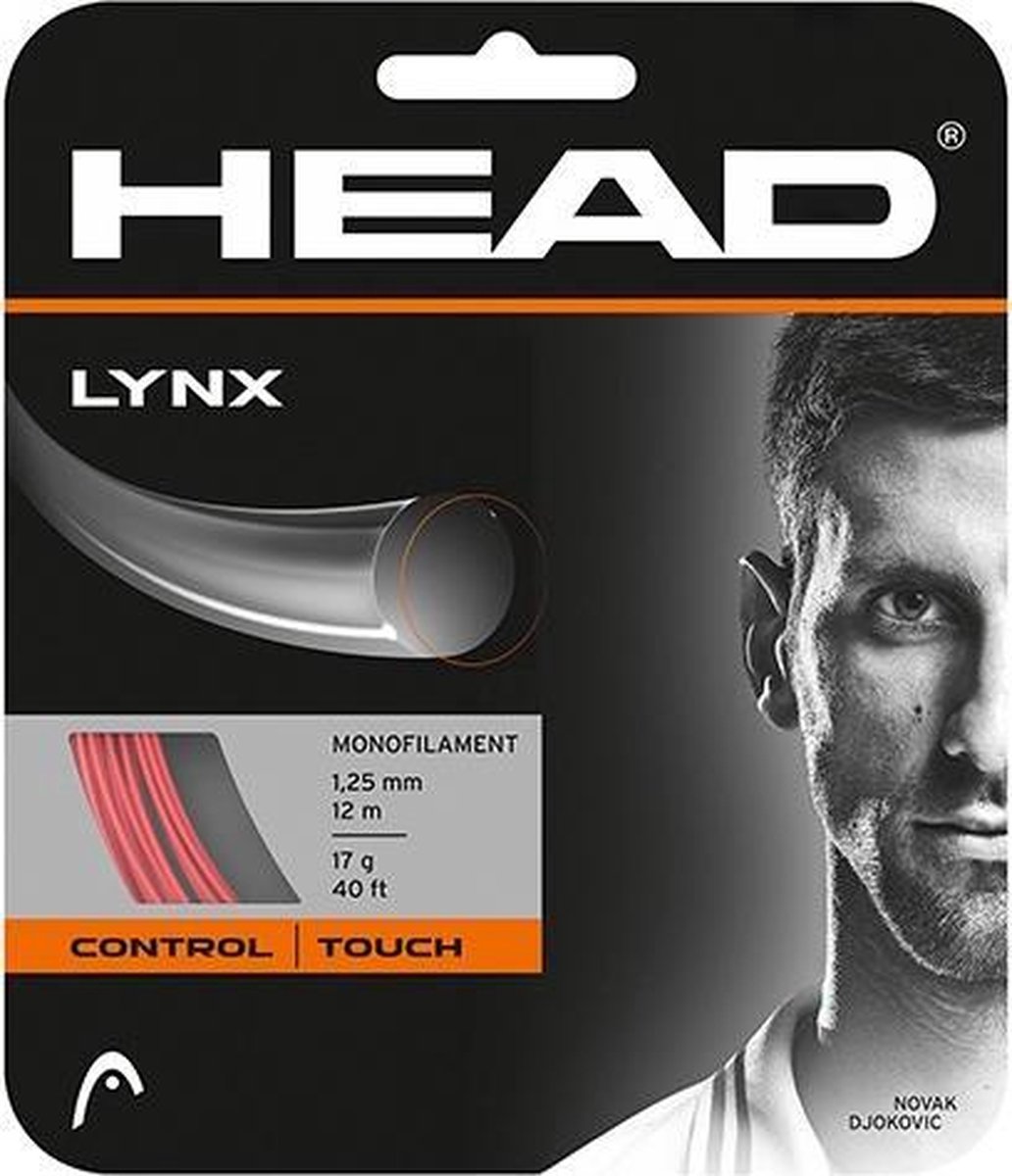 HEAD Lynx Tennissnaar 1.30 mm 12 m Controle & Duurzaamheid Rood