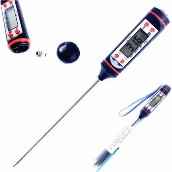Trendfield Digitale Vleesthermometer - Suikerthermometer - Kookthermometer BBQ - Keukenthermometer tot 300 Graden Celsius - Trendfield