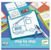 Djeco - Tekenset Step by Step Arthur & Co  - 4+