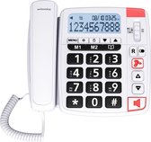 Swissvoice XTRA1150BNL blanc - Grandes touches Téléphone fixe Seniors - Grand écran LCD