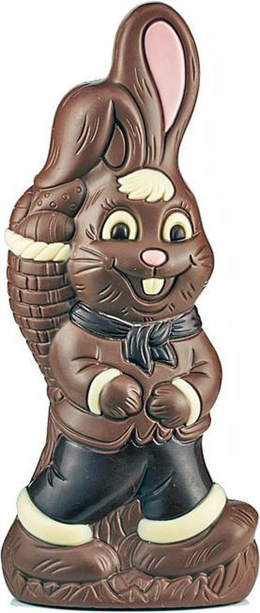 teugels Overjas Eerlijkheid Riegelein handbeschilderde Chocolade Paashaas - 35 cm - 500 gram | bol.com