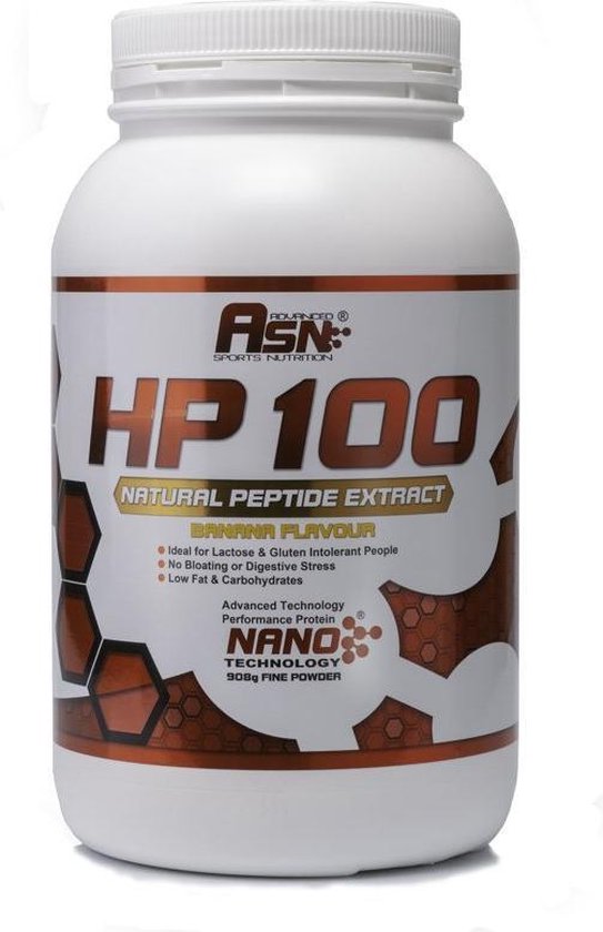 ASN HP-100 Peptide Extract Proteïne, 908 gr Vanilla Lactose & Gluten vrij