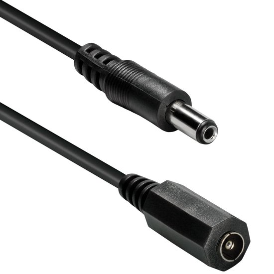 Verlengkabel met DC (m) connector - 2,1 x 5,5 mm - / 0,5A - 5 meter | bol.com