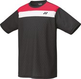 Yonex Tennisshirt Tournament Style Zwart Heren Maat M