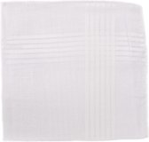 Zakdoek - 6 katoenen zakdoeken - Heren zakdoeken - Witte zakdoeken - 100% katoen - 40x40 cm