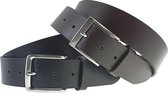 SK Leather Trouser Belt Smooth 4 cm - 2 pièces - Zwart et Marron