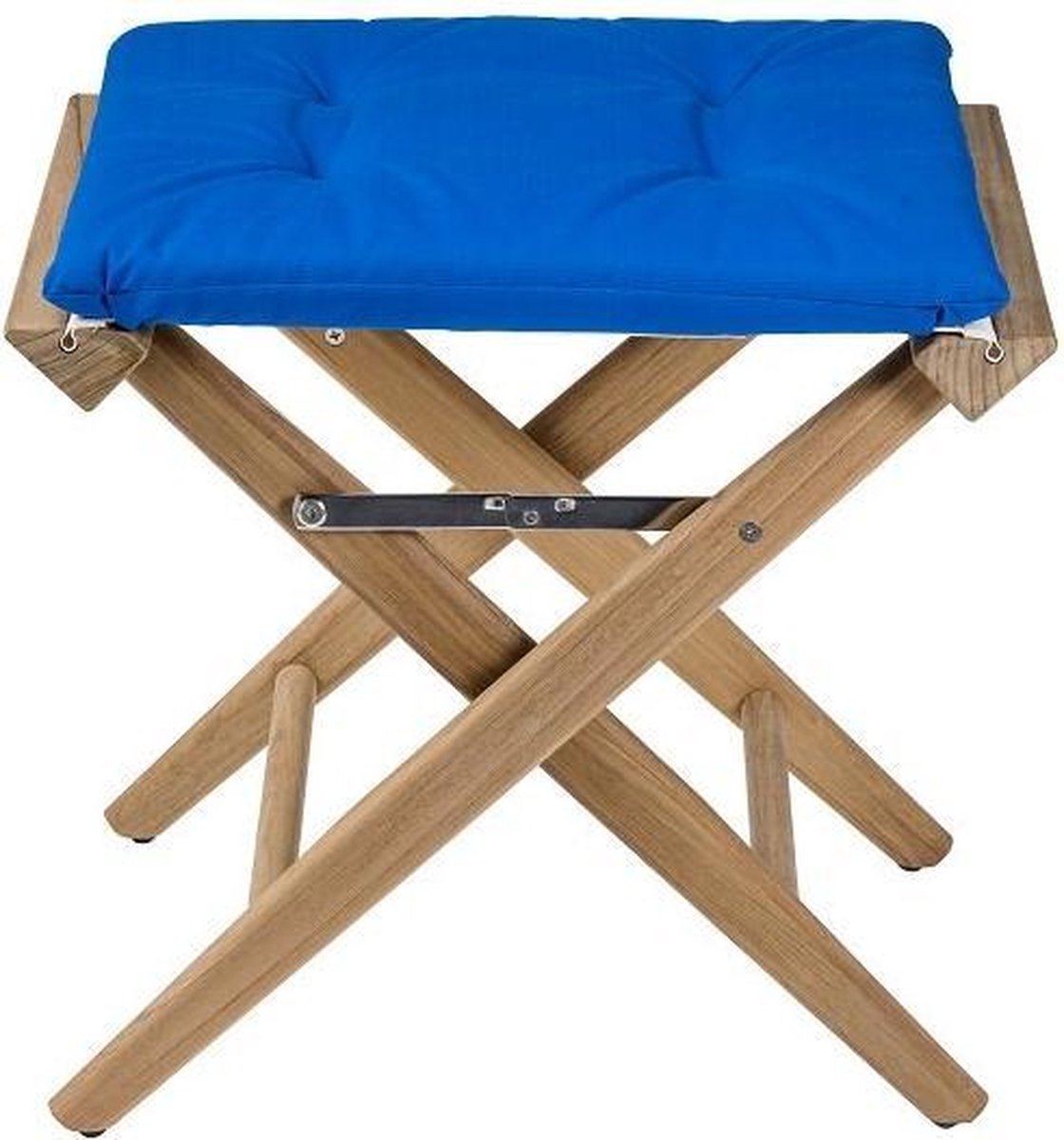 Regisseurskruk DeLuxe met Kobalt Blauwe Kussenset (Geolied)