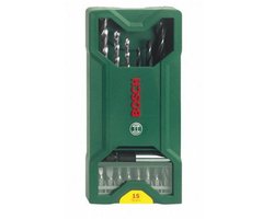 Bosch X-Line borenset - 15-delig - Voor hout en steen