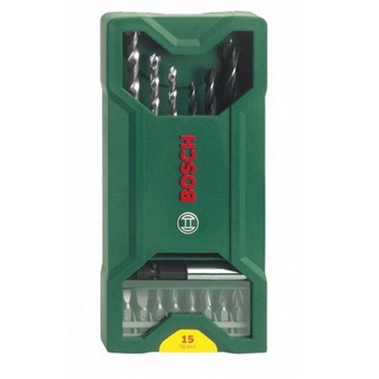Bosch X-Line borenset - 15-delig - Voor hout en steen