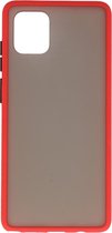 Hardcase Backcover voor Samsung Galaxy A91 Rood