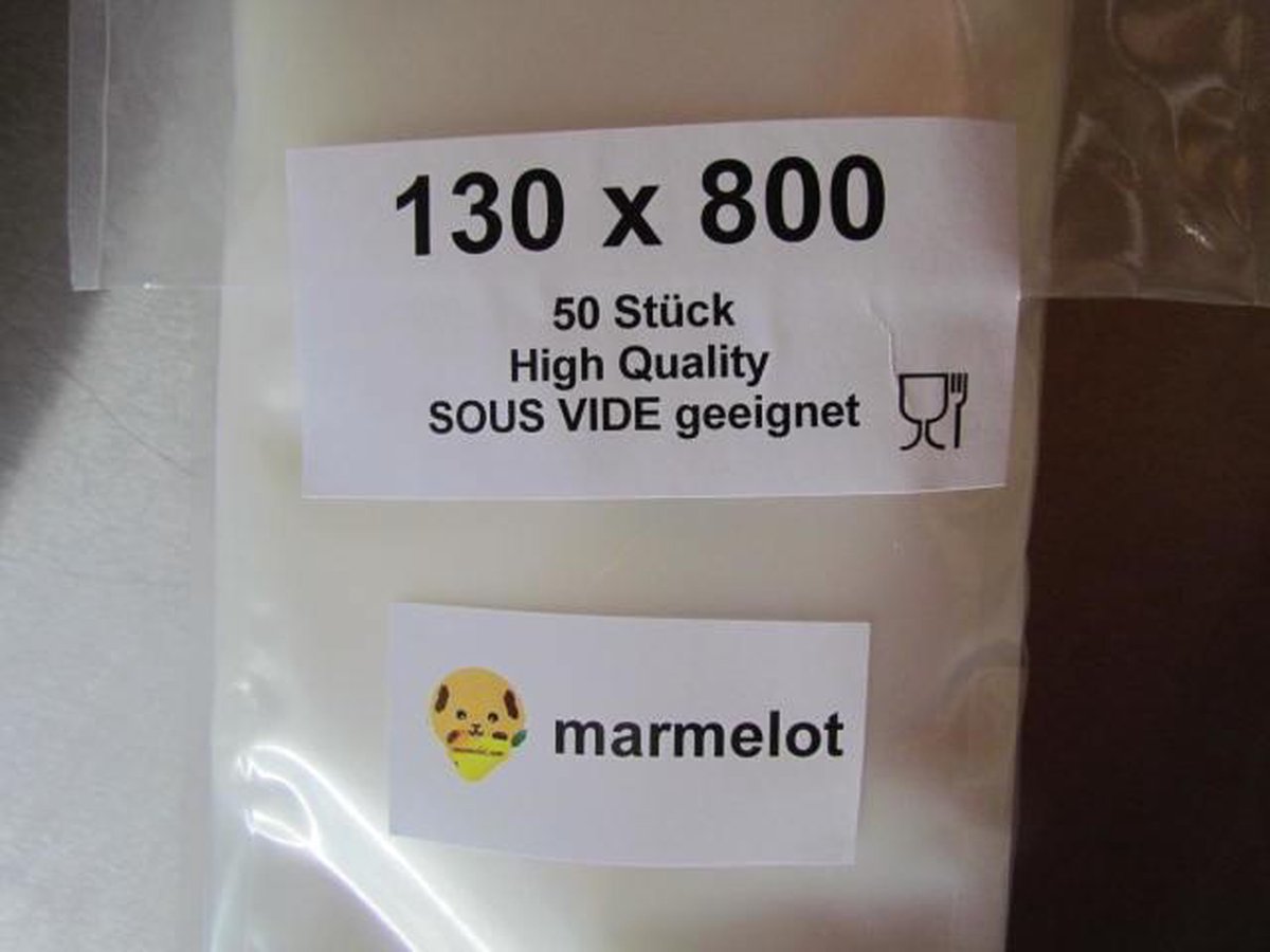 Marmelot Vacuumzakken Micro Structuur 13x80cm 50stuks voor alle Merken Vacuum Sealers