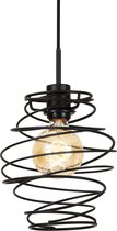 Briloner Leuchten SWIRL Hanglamp - 1 lichts - E27 - Staal - Zwart