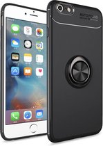 Apple iPhone 7 - iPhone 8 Magnetische Back cover - Zwart - Magnetisch voor autohouder met Kickstand