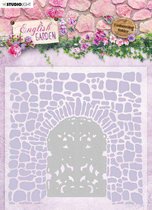 Studio Light Embossing Folder With Die Cut English Garden nr.03