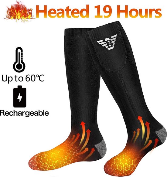 KW® Verwarmde Sokken Heren en Dames | Maat L elektrisch verwarmde sokken |  Heated... | bol.com
