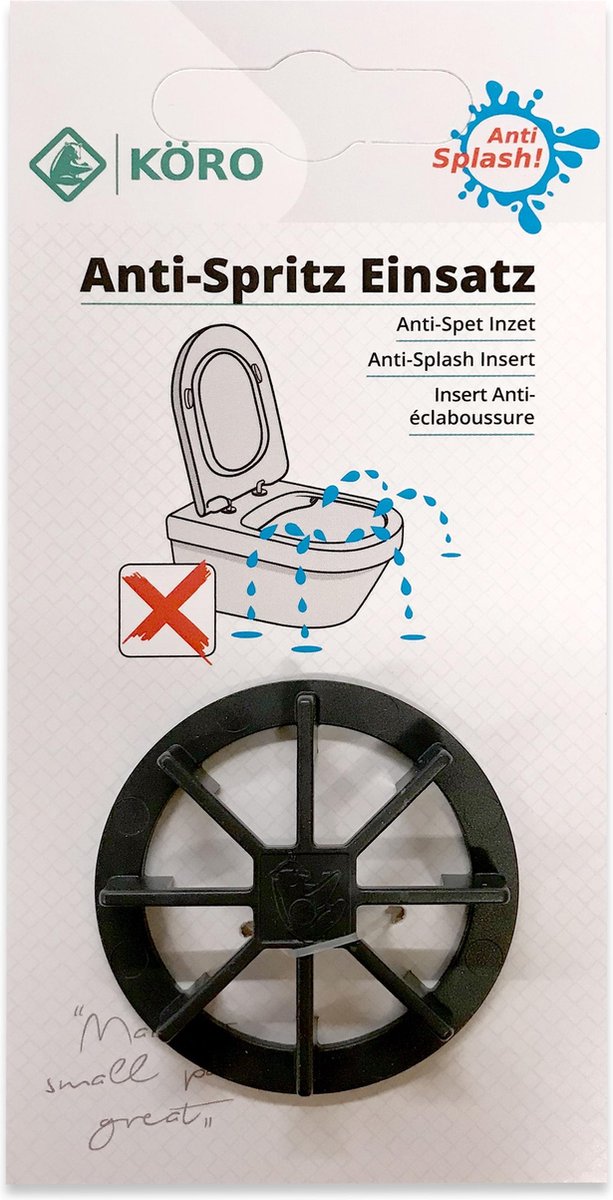 Anti Splash ring / spoelstroombegrenzer randloze wc's tegen het spatten - merk De Beer