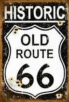 Wandbord- Historic Old Route 66