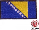 Vlag Bosnia and Herzegovina  geborduurde patch embleem | Strijkpatch embleemes | Military Airsoft