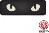 Snake eyes black militaire PVC patch embleem met klittenband