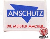 Anschütz Die Meister Macher geborduurde patch embleem | Strijkpatch embleemes | Military Airsoft