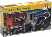 1:24 Italeri 3889 Truck Rubber Tyres (8 pieces) Accessoires set