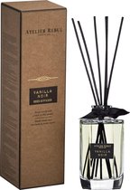 Vanilla Noir Geurstokjes (200ml) Atelier Rebul - Zoete Kamergeur - Heerlijke Geurverspreider - 8 tot 10 Weken Levensduur