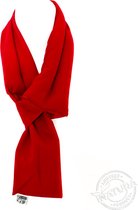 DeScarf Warm Red - Foulard chauffant élégant 95 x 12 cm avec garniture douce en lin - Inatura