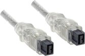 DINIC FW99-4 firewire-kabel 9-p Zilver 4,5 m