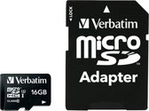Verbatim Micro SDHC Pro 16GB Class 10 UHS-I incl Adapter