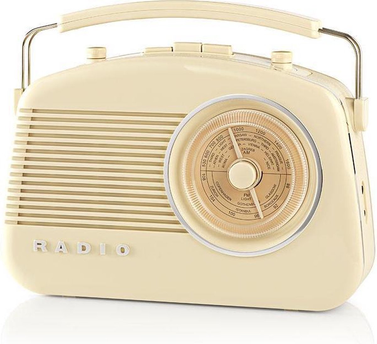 Nedis Retro Bluetooth radio / beige 