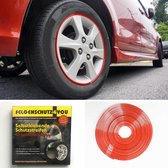 Bescherming voor velgen 7mx10mm rood, pin striping velge, Rim bescherming