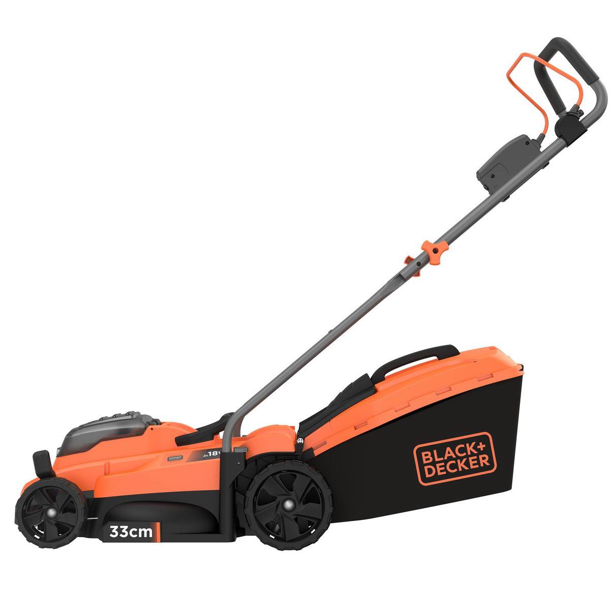 BLACK+DECKER 18V 33cm Grasmaaier, 35L opvangbak zonder accu en lader - BCMW3318N-XJ – foto 6