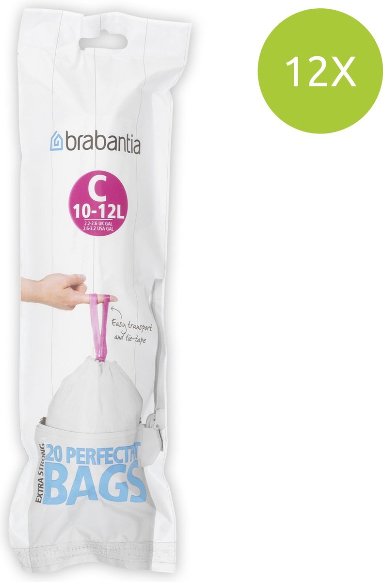 code X 20 xbrabantia 10-12 litre PerfectFit Sacs poubelles pour Brabantia 10/12L verseuse 