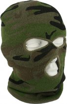 Bonnet trois trous / bonnet de ski - camouflage - taille unique - plein air / bivouac / sports d'hiver - cagoule chaude un trou