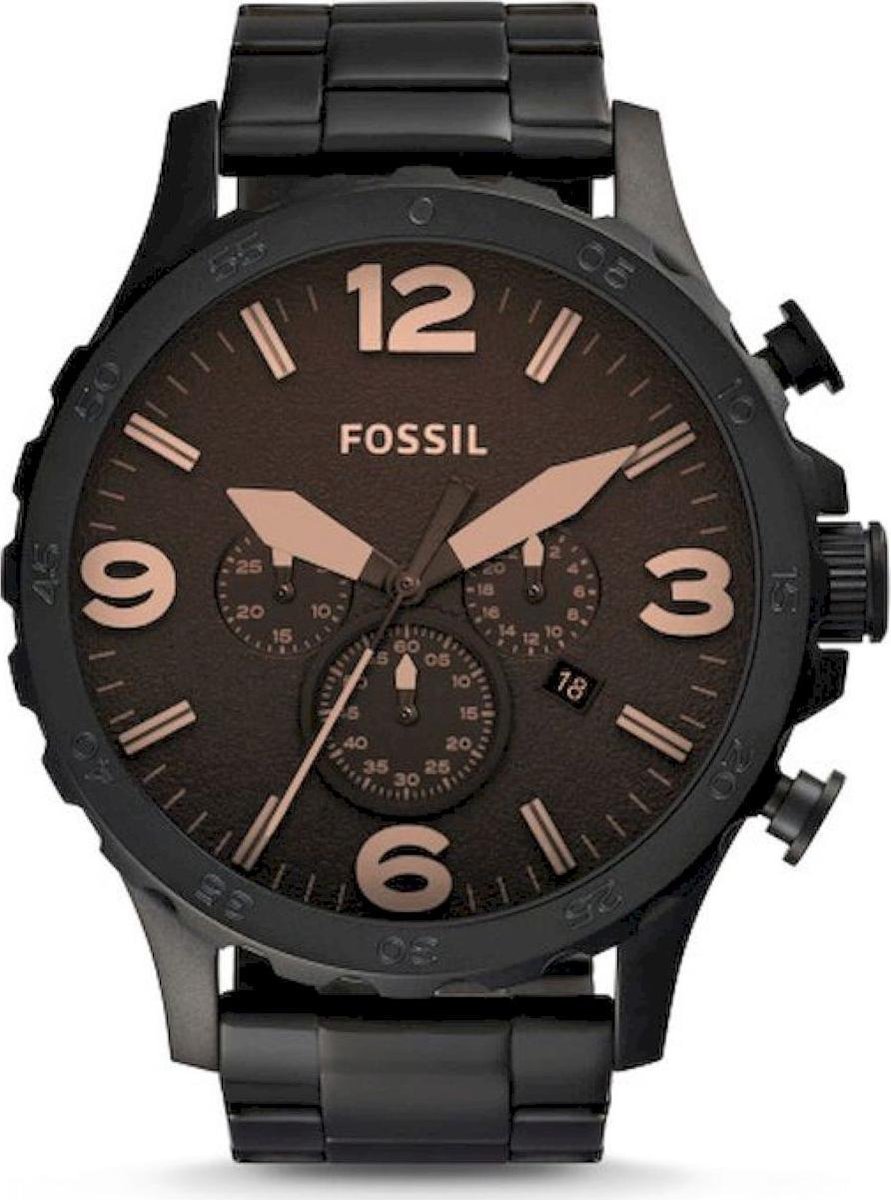 Fossil Nate JR1356 - Herenhorloge 50 mm - Zwart