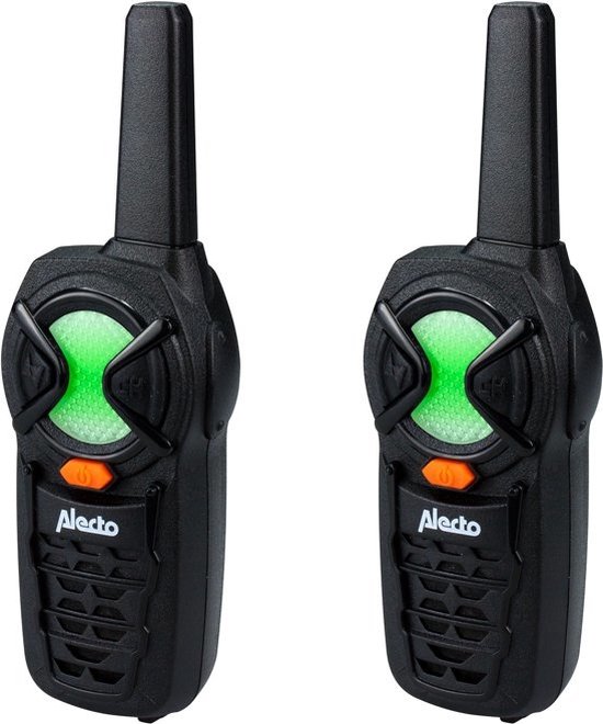 Alecto FR-06 Walkie Talkie Twinset 3km - LED indicatielampje met kleuren - Zwart