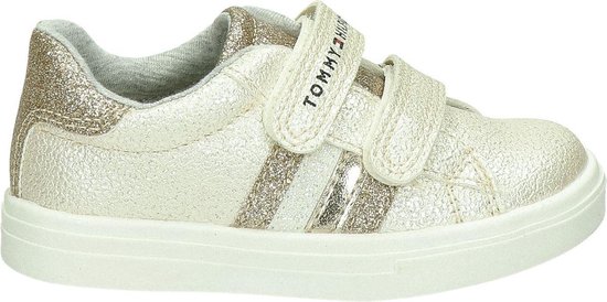 Meisjes Sneaker Klittenband Roze - Goud - Kids Rock Fashion