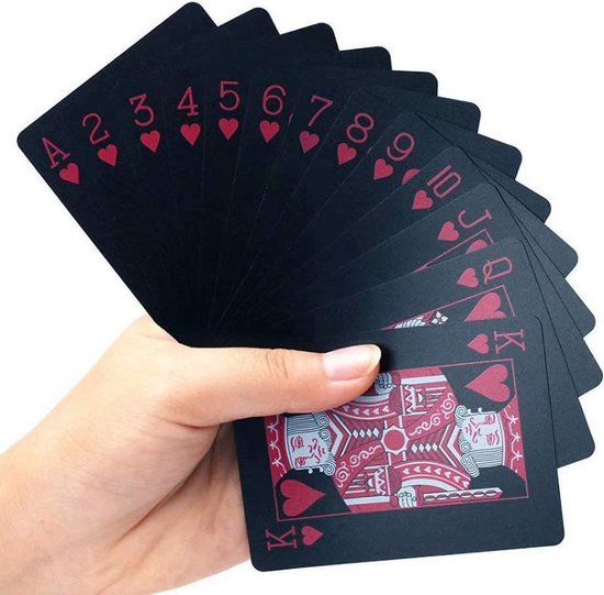 Perseus tuberculose rijkdom Speelkaarten Waterdicht - Special Edition Pokerkaarten Rood/Zwart | Games |  bol.com
