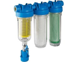 Hydra Rainmaster regenwaterfilter - Regenwater filtratie filter - Triofilter - zelfreinigend - met actief kool