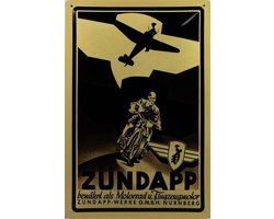 Wandbord - Zundapp -20x30cm-
