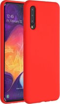 telefoonhoesje Samsung A50 - Samsung A50 hoesje - A50 hoesje - hoesje Samsung A50 - Samsung A50 case - Samsung Galaxy A50 hoesje - Siliconen hoesje - Rood - Accezz Liquid Silicone Backcover