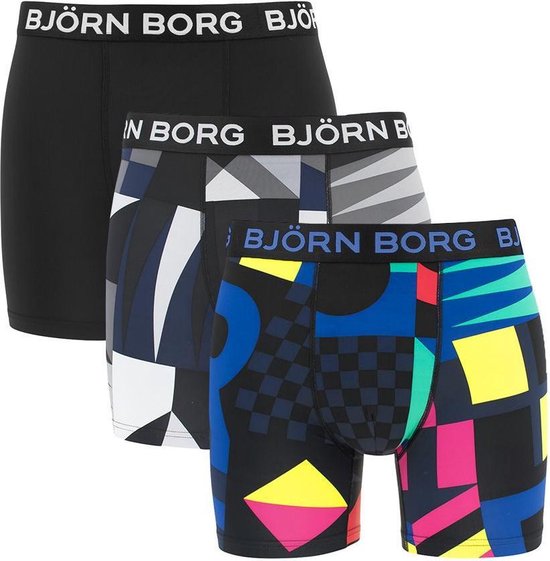 Björn Borg - heren performance micro 3-pack boxers flag multi - maat S | bol