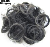 Haar Wrap, Brazilian hairextensions knotje zwart / grijs 1TDimgray 1#