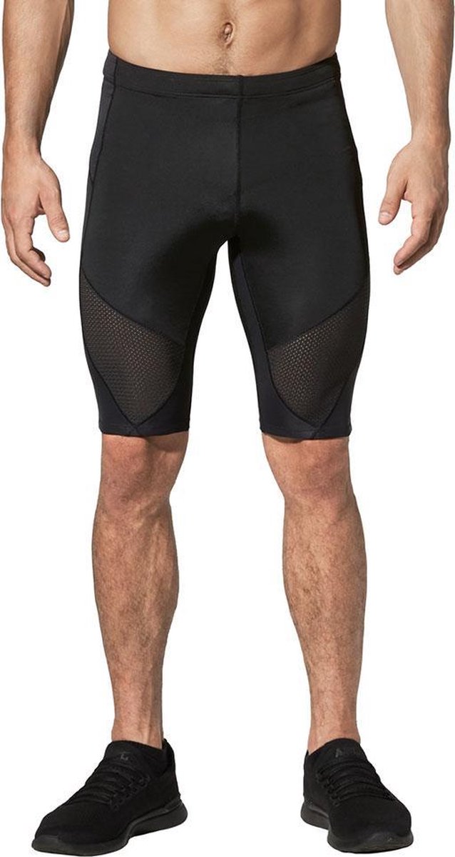 CW-X - Stabilyx Compressiebroek – hardloopbroek – heren - core ondersteuning - voetbal - hockey - Zwart - maat L