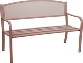 Tuinbank-Staal-bruin-127.5 cm breed - 2 zitter-F52