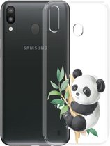 Samsung Galaxy A20E transparant siliconen hoesje - Panda