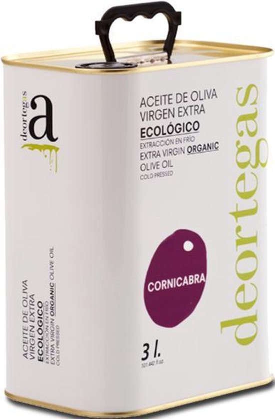 Biologisch Spaanse olijfolie extra vierge Koudgeperst - Cornicabra 3 ltr
