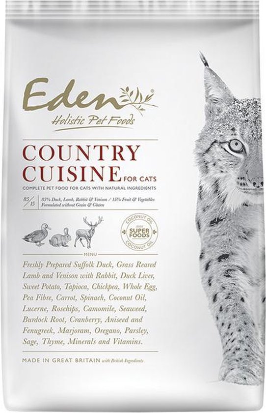 Eden Holistic Nourriture pour chat - Cuisine du Country 1,5 KG | bol.com